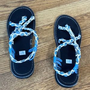 Tropical artisan sandals